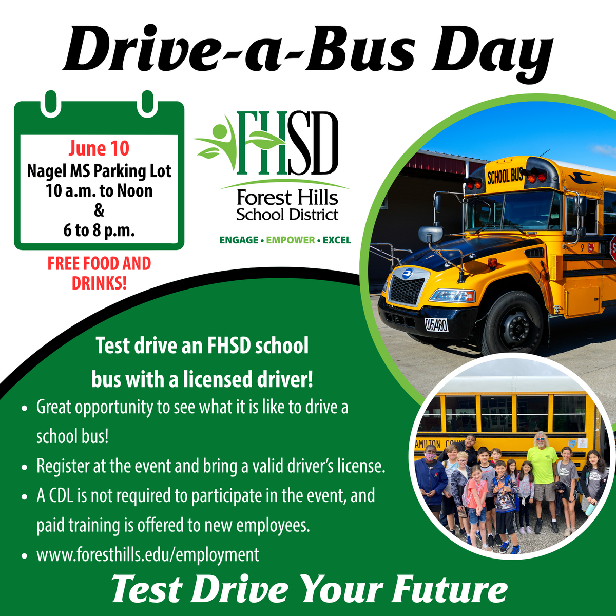 Drive a Bus Day event flyer
